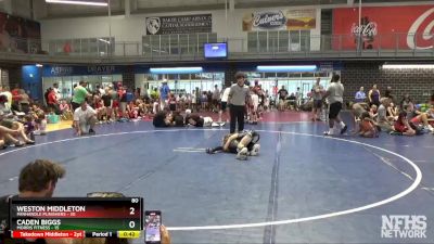 80 lbs Semis & 3rd Wb (16 Team) - Caden Biggs, Morris Fitness vs Weston Middleton, Panhandle Punishers