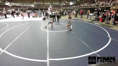 53 lbs Rr Rnd 2 - Aaliya Rivera, Capital City Jr Wrestling vs Mj Vigil, Duran WC