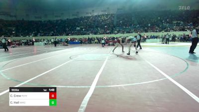 160 lbs Round Of 64 - Camden Crew, Poteau vs Cameron Hall, Westmoore