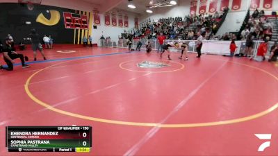 150 lbs Semifinal - Khendra Hernandez, Centennial Corona vs Sophia Pastrana, Capistrano Valley