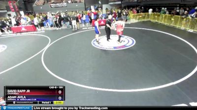 195 lbs Semifinal - David Rapp Jr, California vs Adam Avila, Imperial Jr. Wrestling Club