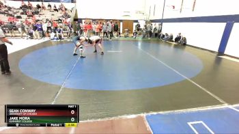 133 lbs Champ. Round 2 - Sean Conway, University Of Chicago vs Jake Mora, Elmhurst College