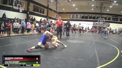 70 lbs Cons. Semi - Jackson Chapman, Cane Bay vs Colton Rainey, Palmetto State Wrestling Acade