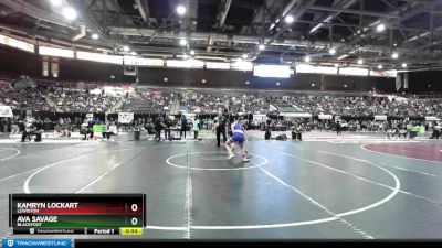 132 lbs Cons. Round 4 - Ava Savage, Blackfoot vs Kamryn Lockart, Lewiston