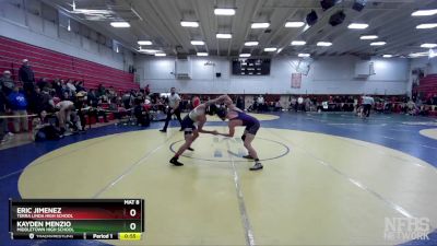 134 lbs Cons. Round 2 - Kayden Menzio, Middletown High School vs Eric Jimenez, Terra Linda High School