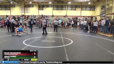 130 lbs 5th Place Match - Brian Marks, Malvern vs Rajat Bhaskaran, Wilmington Bulldogs