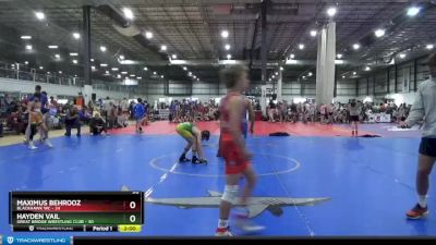 90 lbs Placement (4 Team) - Maximus Behrooz, BLACKHAWK WC vs Hayden Vail, GREAT BRIDGE WRESTLING CLUB