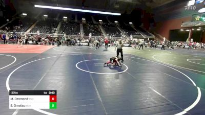 37 lbs Quarterfinal - Mack Desmond, Wyoming Underground vs Stockon Ornelas, Bear Creek Jr. WC