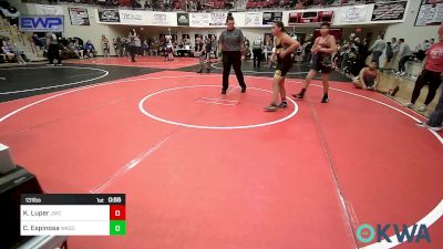 131 lbs Rr Rnd 2 - Kinnsee Luper, Jay Wrestling Club vs Christain Espinosa, Wagoner Takedown Club