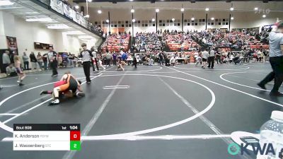 85 lbs Round Of 16 - Kyran Anderson, Fort Gibson Youth Wrestling vs Jacob Wassenberg, Sallisaw Takedown Club