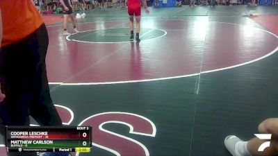 138 lbs Round 1 (6 Team) - Cooper Leschke, Weyauwega-Fremont vs Matthew Carlson, Buffalo