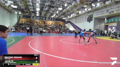 165 Boys Quarterfinal - Brayden Zingano, Eastlake vs Jacob Pe, Rancho Bernardo