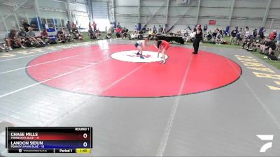 120 lbs Round 1 (8 Team) - Chase Mills, Minnesota Blue vs Landon Sidun, Pennsylvania Blue