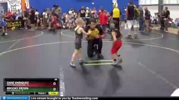38 lbs Quarterfinals (8 Team) - Zane Enriquez, Backyard Brawlers vs Brooks Riesen, Stallers Elite