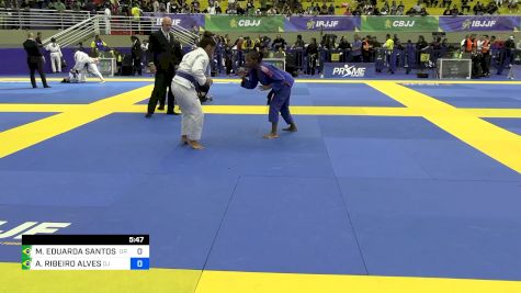 MARIA EDUARDA SANTOS BITENCOURT vs ALINE RIBEIRO ALVES 2024 Brasileiro Jiu-Jitsu IBJJF