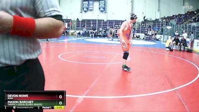 170 lbs Champ. Round 2 - Devon Rowe, BGAH vs Mason Barchet, Thomas A Edison (Elmira Heights)