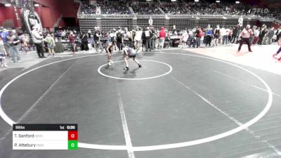 86 lbs Quarterfinal - Tucker Sanford, Coyote WC vs Payson Attebury, High Kaliber