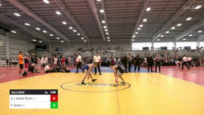 106 lbs Semifinal - Anthony LaGala Ryan, NY vs Tommy Gretz, PA