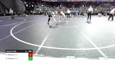 155 lbs Quarterfinal - Eli Roberts, QWB vs Keaton Mulford, Premier Wrestling Center