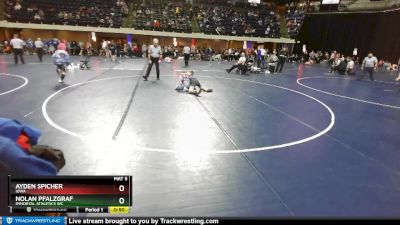 95 lbs Cons. Round 2 - Ayden Spicher, Iowa vs Nolan Pfalzgraf, Immortal Athletics WC