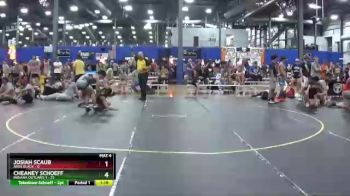 145 lbs Round 1 (6 Team) - Josiah Scaub, ARES Black vs Cheaney Schoeff, Indiana Outlaws 1