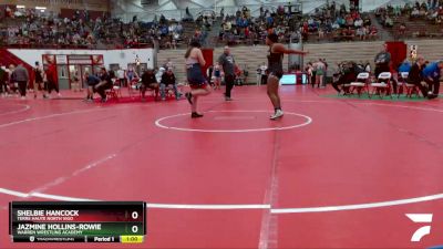 195 lbs Quarterfinal - Jazmine Hollins-Rowie, Warren Wrestling Academy vs Shelbie Hancock, Terre Haute North Vigo