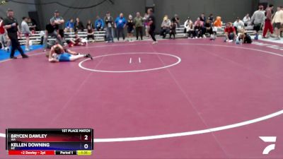 106 lbs 1st Place Match - Brycen Dawley, WA vs Kellen Downing, MT