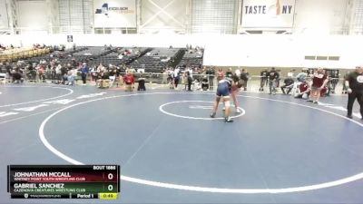 160 lbs Cons. Round 5 - Gabriel Sanchez, Cazenovia Creatures Wrestling Club vs Johnathan McCall, Whitney Point Youth Wrestling Club