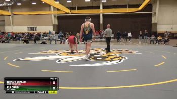 174 lbs 7th Place Match - Eli Crum, Lycoming vs Brady Walsh, Ohio Wesleyan