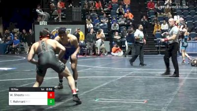 157 lbs Prelims - Wyatt Sheets, Oklahoma State vs Taleb Rahmani, Pittsburgh