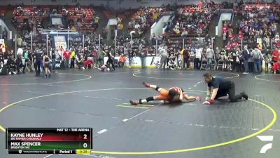 64 lbs Quarterfinal - Max Spencer, Brighton WC vs Kayne Hunley, Big Rapids Cardinals