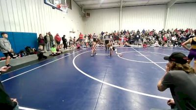 64 lbs Quarterfinal - Tristan Wilson (Monk), Fort Gibson Youth Wrestling vs Rocket McGirt, Locust Grove Youth Wrestling