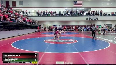 120 lbs Quarters & 1st Wb (16 Team) - Samson Dobbs, Commerce Hs vs Michael Hedrick, Heard County