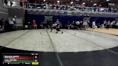 145 lbs Cons. Semi - Ivan Orcher, Jet House vs Malakai Narte, Nampa Christian