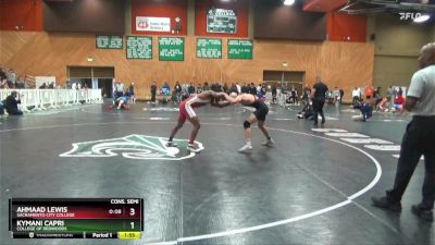 141 lbs Cons. Semi - Kymani Capri, College Of Redwoods vs Ahmaad Lewis, Sacramento City College