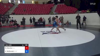 52 kg Cons 16 #2 - Miles Blanton, 505 Wrestling Club vs Kayden McDonald, Olympia Wrestling Club