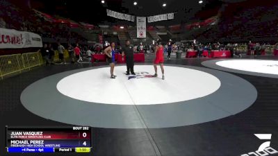 160 lbs Cons. Round 1 - Juan Vasquez, Elite Force Wrestling Club vs Michael Perez, Firebaugh High School Wrestling