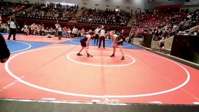 120 lbs Quarterfinal - Kynzie Kelly, Broken Arrow Wrestling Club vs Caden Russell, Tulsa Blue T Panthers