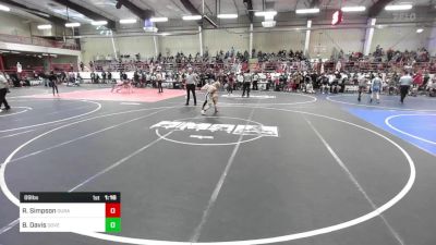 89 lbs Rr Rnd 2 - Ryne Simpson, Durango Wrestling Club vs Bryson Davis, Dove Creek Bulldogs