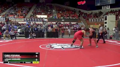 285 lbs Cons. Round 1 - Chris Stephens, Altamont-Labette County vs Logan Haggard, Colby