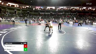 130 lbs Semifinal - Charles Herbert, American MMAW vs Brynden Sharp, Clearview