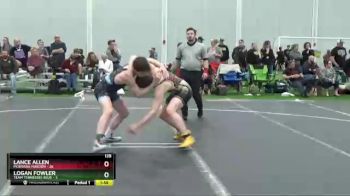 138 lbs Placement Matches (8 Team) - Lance Allen, Montana Maroon vs Logan Fowler, Team Tennessee Blue
