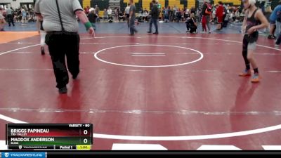 80 lbs Cons. Round 4 - Briggs Papineau, Tri- Valley vs Maddox Anderson, Kuna