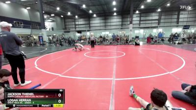 95 lbs Round 4 (6 Team) - Jackson Thienel, NORTH CAROLINA WRESTLING FACTORY vs Logan Herran, GREAT NECK WC - GREEN