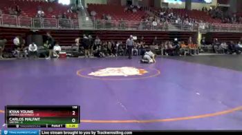 138 lbs Round 1 (8 Team) - Kyan Young, Lincoln Southwest vs Carlos Malfait, Gretna