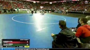 D1-152 lbs Champ. Round 1 - Elijah Zirbel, Waukesha North vs Karsen Otis, Kimberly