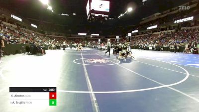 105 lbs Consi Of 8 #1 - Kaelena Ahrens, Vacaville vs Abigail Trujillo, Frontier