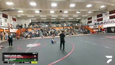 53 lbs Cons. Round 5 - Max Lemons, Natrona Colts vs Reece Logue-Hall, Lander Tiger Tough Wrestling