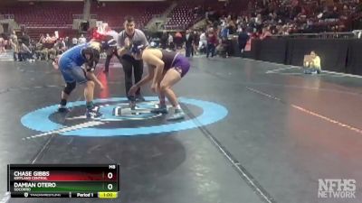 4A 215 lbs Cons. Round 2 - Chase Gibbs, Kirtland Central vs Damian Otero, Socorro