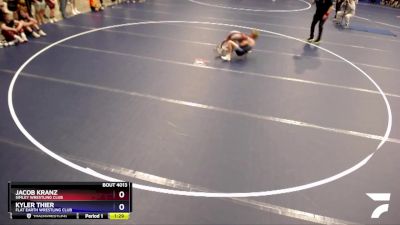 97 lbs Quarterfinal - Jacob Kranz, Simley Wrestling Club vs Kyler Thier, Flat Earth Wrestling Club